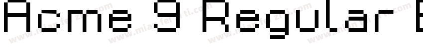 Acme 9 Regular Bold Xtnd手机版字体转换